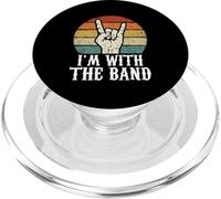 I'm With The Band Rock Music Lover Rock Sign Heavy Metal PopSockets PopGrip for MagSafe
