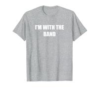 I'm with the Band T-Shirt, Men, Heather Grey, Small