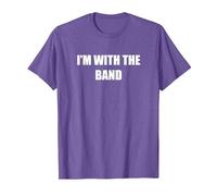 I'm with the Band T-Shirt, Men, Purple Heather, Medium