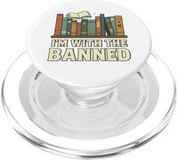 I'm With The Banned Book Lover Library Graphic PopSockets PopGrip for MagSafe