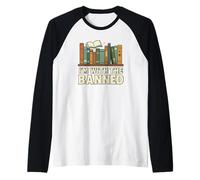 I'm with The Banned Book Lover Library Graphic Raglan Baseball Tee