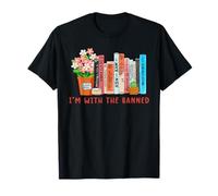 I'm with The Banned Books - Book Lover Librarian Reading T-Shirt