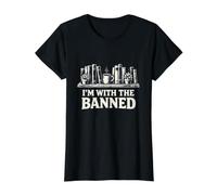 I'm with The Banned Books Reader Protest Literature Lover Value Graphic T-Shirt, Women, Black, L