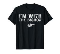 I'm with The Bishop Couples Matching Costume Easy Halloween Value Graphic T-Shirt