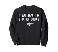 I'm With The CHUCKY Couples Matching Costume Easy Halloween Sweatshirt