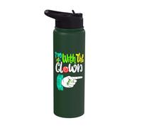 Im with The Clown Funny Circus Matching Halloween Costume Stainless Steel Insulated Water Bottle