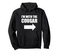 I'm With The Cougar Funny Older Woman Younger Man Cougar Pullover Hoodie