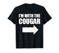 I'm With The Cougar Funny Older Woman Younger Man Cougar T-Shirt