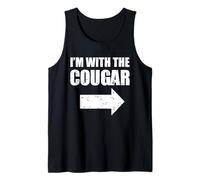 I'm With The Cougar Funny Older Woman Younger Man Cougar Tank Top