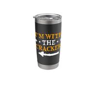 I'm with The Cracker Funny Couple Halloween Stainless Steel Insulated Tumbler