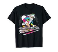 I'm with the DJ EDM Music Santa Claus Old School DJ Costume T-Shirt