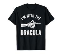 I'm with The Dracula Funny Halloween Couple Costume Party T-Shirt
