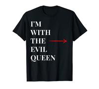 I'm With The Evil Queen Funny Halloween Couple Costume Gift T-Shirt