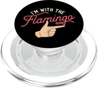 I'm With The Flamingo - Cute Flamingo Husband Wife Partner PopSockets PopGrip for MagSafe