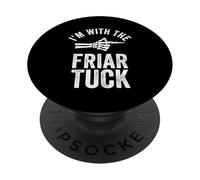 I'm With The Friar Tuck Funny Halloween Couple Costume Party PopSockets Adhesive PopGrip