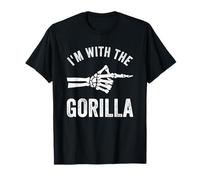 I'm with The Gorilla Funny Halloween Couple Costume Party T-Shirt
