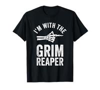 I'm with The Grim Reaper Funny Halloween Couple Costume T-Shirt