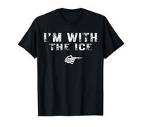 I'm with The ICE Couples Matching Costume Easy Halloween T-Shirt