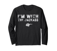 I'm with The Jackass Couples Matching Costume Easy Halloween Long Sleeve T-Shirt