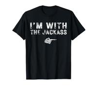 I'm with The Jackass Couples Matching Costume Easy Halloween T-Shirt