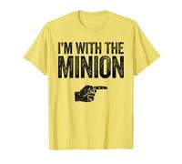 I'm with The Minion Shirt Adult Kids Men Women Costume T-Shirt