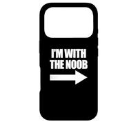 I'm With The Noob Arrow Right Video Games Gamer Noob Case for iPhone 17 Pro