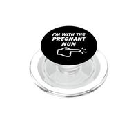 I'm With The Nun Halloween Pointing to Nun PopSockets PopGrip for MagSafe