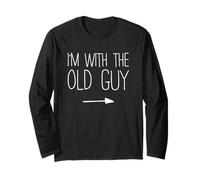 I'm with The Old Guy Shirt Matching Old Guy Costume Long Sleeve T-Shirt