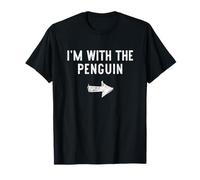 I'm with The Penguin Costume Halloween Matching Couple T-Shirt