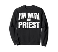 I'm with the Priest Funny Matching Halloween Costume Sweatshirt