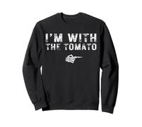 I'm With The TOMATO Couples Matching Costume Easy Halloween Sweatshirt