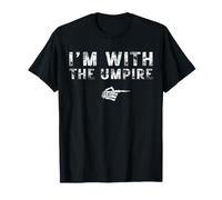 I'm with The Umpire Couples Matching Costume Easy Halloween T-Shirt