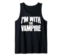 I'm with The Vampire Funny Matching Halloween Costume Tank Top