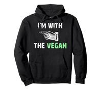 I'm With The Vegan Funny WFPB Veggie Lover Pullover Hoodie