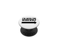 I'm With the Werewolf Right Arrow I'm With the Werewolf PopSockets Adhesive PopGrip
