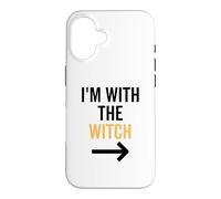 I'm With The Witch Funny Halloween Costume For Couple Men Case for iPhone 16