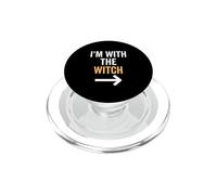 I'm With The Witch Funny Halloween Costume For Couple Men PopSockets PopGrip for MagSafe