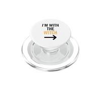 I'm With The Witch Funny Halloween Costume For Couple Men PopSockets PopGrip for MagSafe