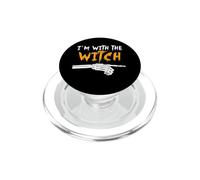 I'm with the witch funny Matching Halloween Couples Costume PopSockets PopGrip for MagSafe