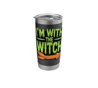 I'm with The Witch Stainless Steel Insulated Tumbler