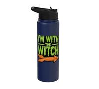 I'm with The Witch Stainless Steel Insulated Water Bottle