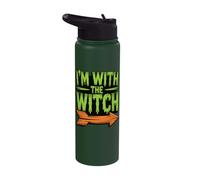 I'm with The Witch Stainless Steel Insulated Water Bottle
