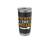 I'm with The Wizard Funny Couple Halloween Stainless Steel Insulated Tumbler
