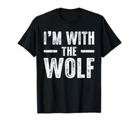 I'm with The Wolf Couples Matching Easy Halloween Costume T-Shirt