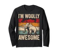 I'm Woolly Awesome Cute Boys Girls Kids Woolly Mammoths Long Sleeve T-Shirt