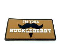 I'm Your Huckleberry Moustache PVC Airsoft Paintball Morale Patch