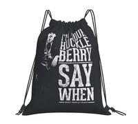 I'M Your Huckleberry Say When Men Women Drawstring Bag Adjustable Drawstring Backpack Large String Backpack For Picnic Climbing Holidays