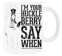 Im Your Huckleberry Say When White Ceramic Tumbler