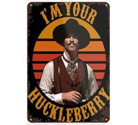 I'M Your Huckleberry Wall Decor Kitchen Decor Wall Decor Poster Metal Sign 8X12 Inches