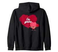 I'm Yours (Love Statement) (Cute Heart Graphic) Zip Hoodie